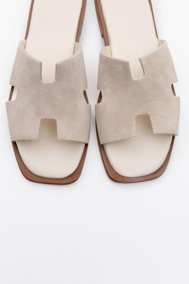 Jez Leer Slide Sandaal (Women)