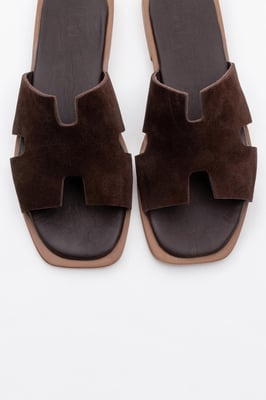 Jez Läder Slide Sandal (Women)