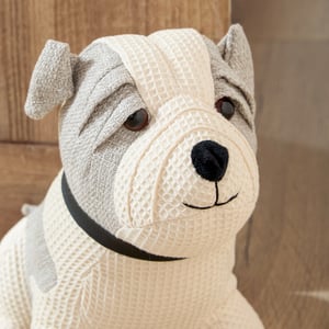Betsie Dog Waffle Weave Door Stop