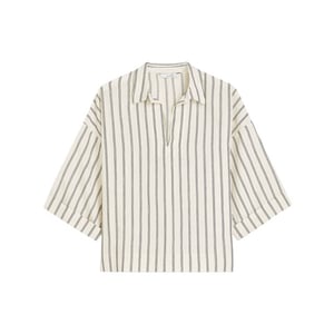 Summum 2s3420-12374 108 top chenille stripe ivoryblack