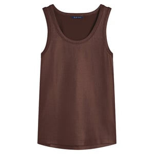 Summum 3s4873-5138 713 rib tanktop cotton rib coffee