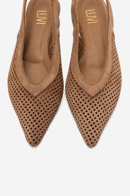 Lieve Leren Slingback Pump (Dames)