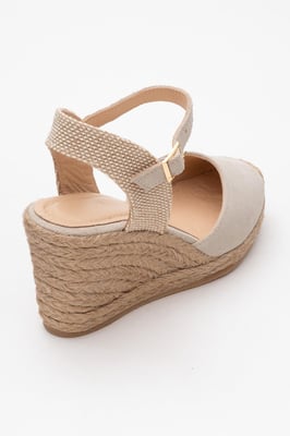 Sinta Suède Leren Platform Espadrille (Dames)