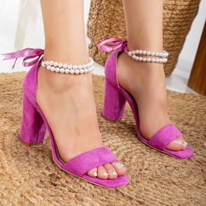 Melissa Block Hakken Sandalen with Pearls
