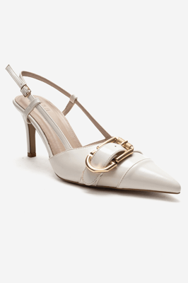 Noen Gesp Spitse Neus Stiletto Pump
