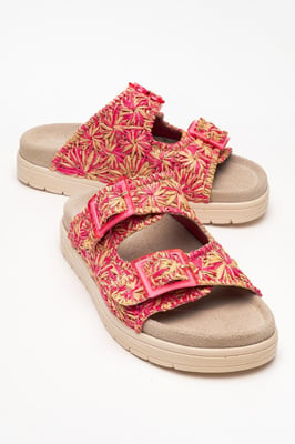 Milana Läder Double‑Strap Sandal (Women)