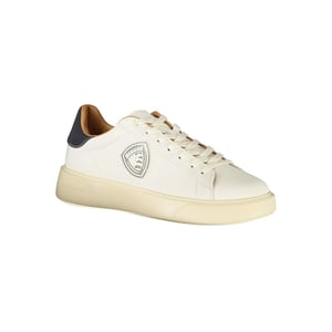 Blauer Witte Polyester Heren Sneakers