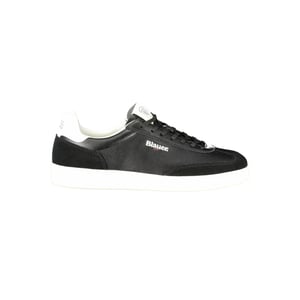 Blauer Zwarte Polyurethaan Heren Sneaker