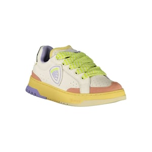 Blauer Witte Polyurethaan Dames Sneaker