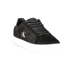 Calvin Klein Svart Läder Herrsneaker
