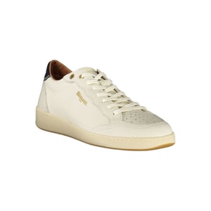 Blauer Witte Polyurethaan Heren Sneaker