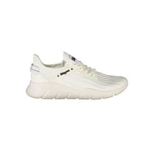 Blauer Witte Polyester Heren Sneaker