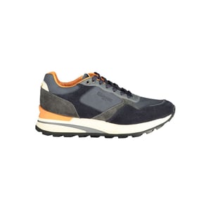 Blauer Blau Polyurethane Heren Sneakers
