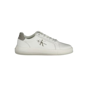 Calvin Klein Witte Leren Sneakers voor Mannen