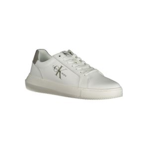 Calvin Klein Witte Leren Sneakers voor Mannen
