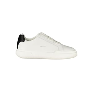 Calvin Klein Bianco Leren Heren Sneaker
