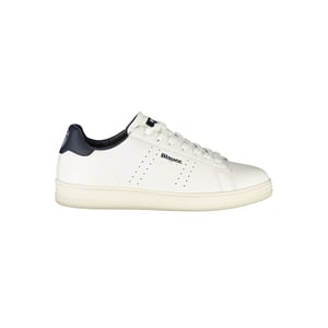 Blauer Witte Polyurethaan Sneakers voor Mannen