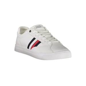 Tommy Hilfiger Bianco Leren Sneakers voor Heren