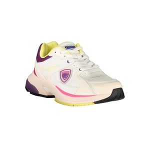 Blauer Witte Polyurethane Dames Sneaker