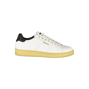 Blauer Witte Polyurethaan Heren Sneaker