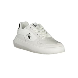 Calvin Klein Vit Läder Sneakers för Kvinnor