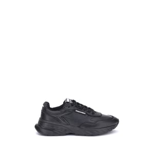 Dsquared² Zwarte Kalfsleren Bos Taurus Athletische Sneakers