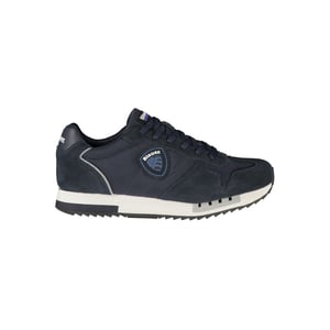Blauer Blau Polyurethaan Heren Sneakers