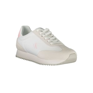 Calvin Klein Bianco Leren Dames Sneaker