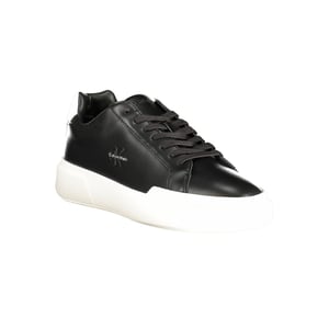Calvin Klein Svart Läder Herr Sneaker