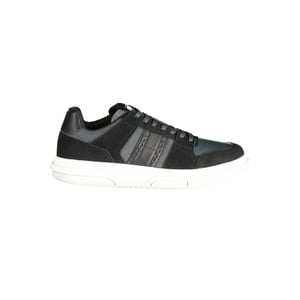 Tommy Hilfiger Zwarte Leren Heren Sneakers
