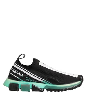 Dolce & Gabbana Zwarte Slip-On Sorrento Heren Sneakers Schoenen