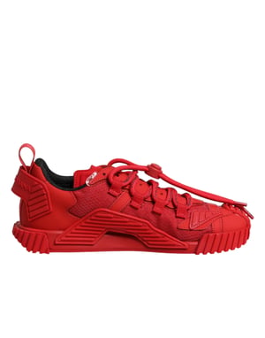 Dolce & Gabbana Rode Logo Kanten Lage NS1 Sneakers Schoenen