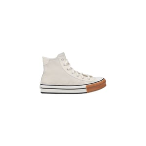 Converse Gräddfärgad Läder Högtopps Sneakers