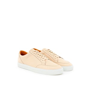 Burberry Rosa Läder Låga Sneakers