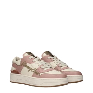 Jimmy Choo Roze Leren Lage Sneakers