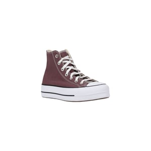 Converse Lila Tyg Plattformssneakers
