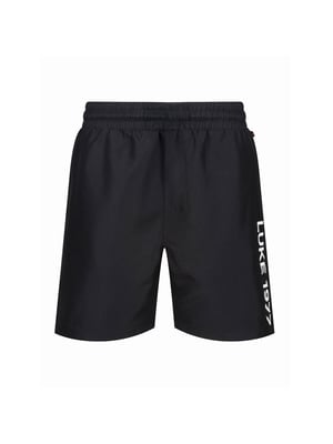 Luke 1977 Junior Side On Swimshort in Black White