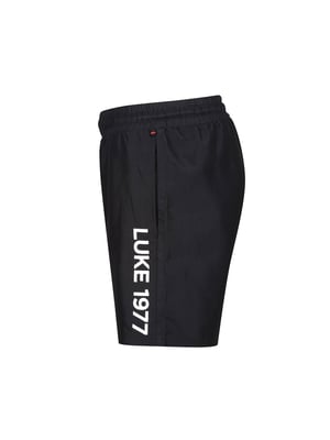Luke 1977 Junior Side On Swimshort in Black White