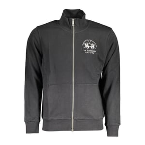La Martina Zwarte Katoenen Herensweater