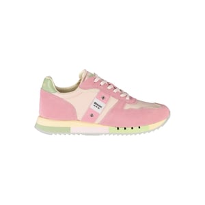 Blauer Rosa Polyurethaan Dames Sneaker