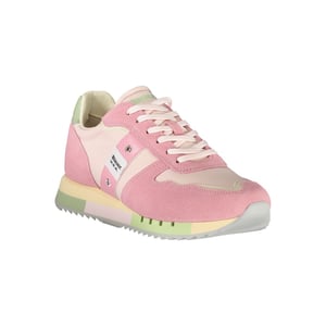 Blauer Rosa Polyurethaan Dames Sneaker
