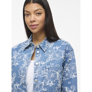 Vila Viianais new ls jacquard denim jacket dessin