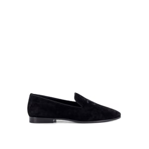 Celine – Loafers i sammet med broderad Triomphe-logotyp