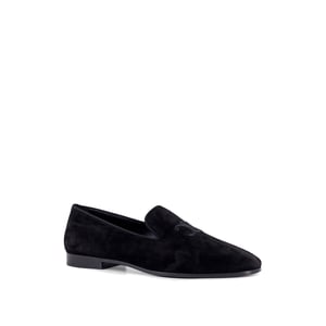 Celine – Loafers i sammet med broderad Triomphe-logotyp