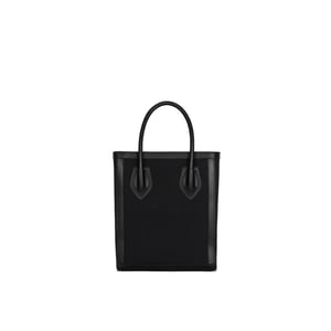 Balmain läderklädd canvasväska
