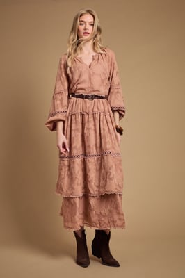Amber Real Suede Western Ankle Boots