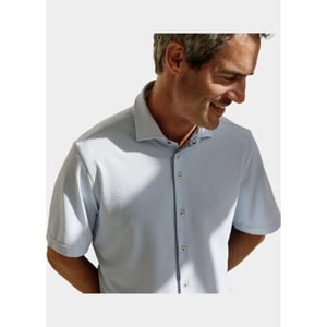 R2 Amsterdam Casual hemd korte mouw striped seersucker short slee 132.wspss.033/018