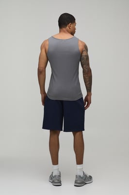 Basic Muscle Fit Ribbed Vest