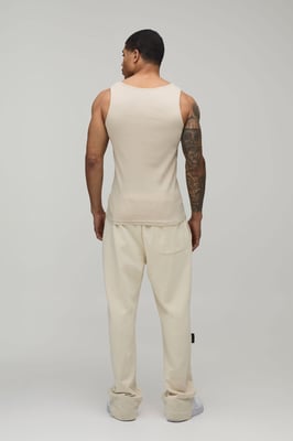 Basic Muscle Fit Ribbed Vest