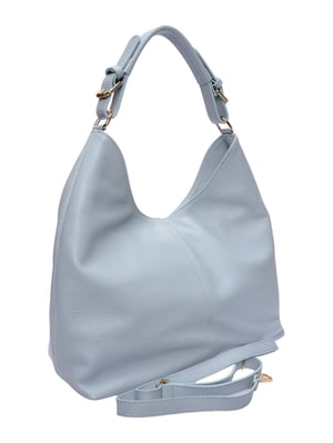 Anna Luchini Turquoise Rundleer Tas